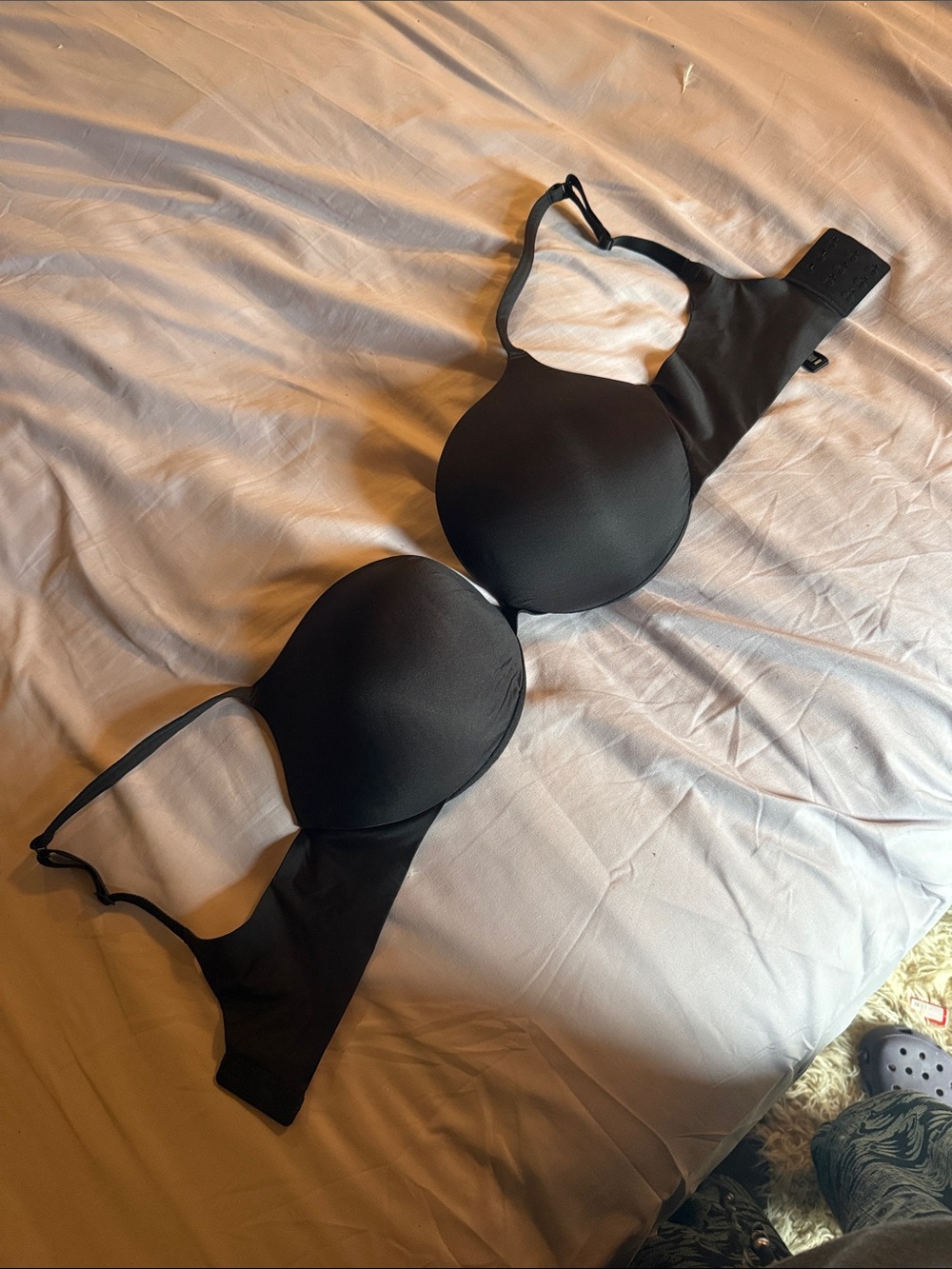 SKIMS Black Seamless T-Shirt Bra